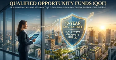 Qualified Opportunity Funds (QOF): How Accredited Investors Roll Massive Capital Gains into a 10-Year 100% Tax-Free Real Estate Growth Shield