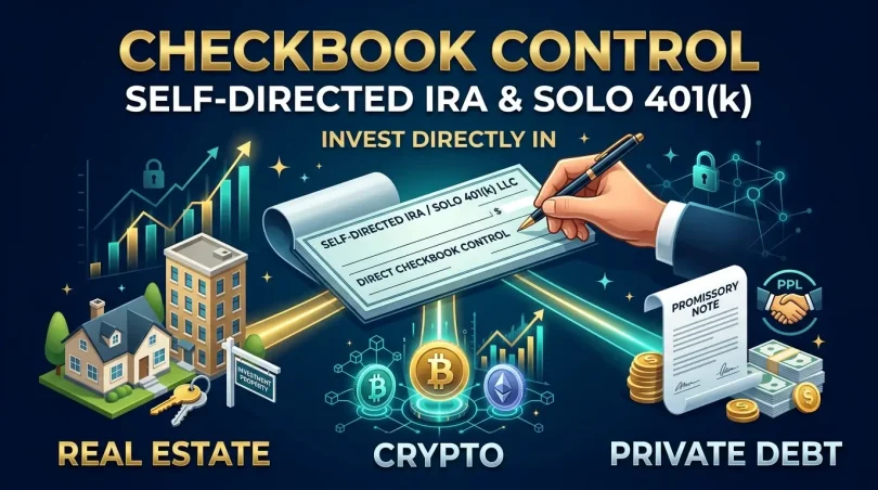 Checkbook Control Self-Directed IRA & Solo 401(k): Investing Directly in Real Estate, Crypto, and Private Debt